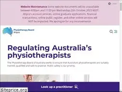 Sites similar to physiotherapyboard.gov.au
