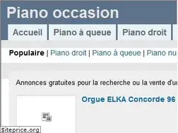 Sites similar to piano-occasion.com