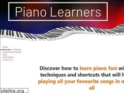 Sites similar to pianolearners.com