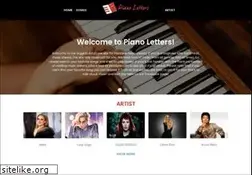 Sites similar to pianoletters.com
