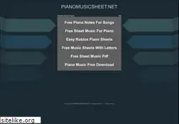 Sites similar to pianomusicsheet.net