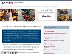 Sites similar to picknpayinvestor.co.za