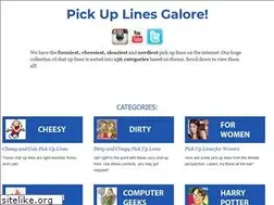 Sites similar to pickuplinesgalore.com