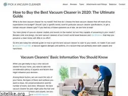 Sites similar to pickvacuumcleaner.com