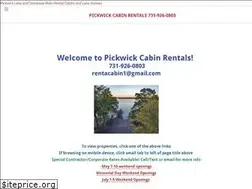 Sites similar to pickwickcabins.com