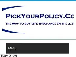 Sites similar to pickyourpolicy.com