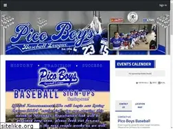 Sites similar to picoboysbaseball.com