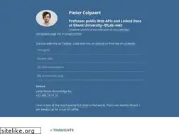 Sites similar to pietercolpaert.be