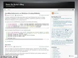 Sites similar to pieterderycke.wordpress.com