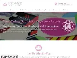 Sites similar to piggybacklabels.net