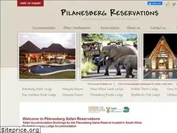 Sites similar to pilanesbergreservation.co.za