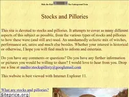 Sites similar to pilloryhistory.com