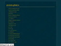 Sites similar to pimiento.github.io