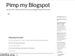 Sites similar to pimp-my-blogspot.blogspot.com