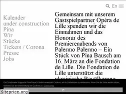 Sites similar to pina-bausch.de