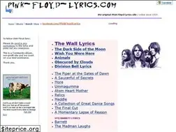 Sites similar to pink-floyd-lyrics.com