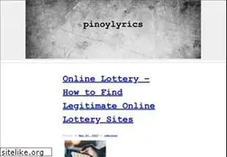Sites similar to pinoylyrics.net