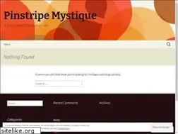 Sites similar to pinstripemystique.wordpress.com