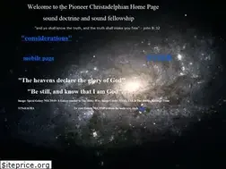 Sites similar to pioneerchristadelphians.org