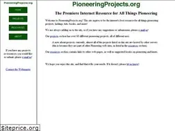 Sites similar to pioneeringprojects.org
