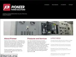 Sites similar to pioneerpowersolutions.com