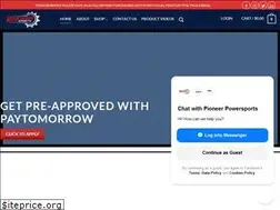 Sites similar to pioneerpowersports.com
