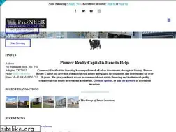 Sites similar to pioneerrealtycapital.com