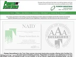 Sites similar to pioneersecureshred.com