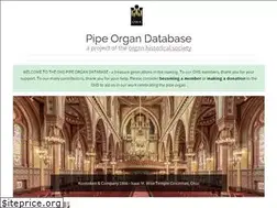 Sites similar to pipeorgandatabase.org