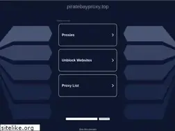 Sites similar to piratebayproxy.top