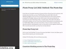 Sites similar to pirateproxy.readthedocs.io