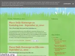 Sites similar to piscesdailyhoroscope.blogspot.com
