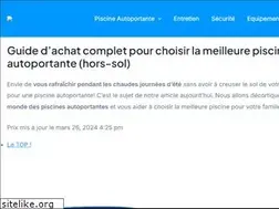 Sites similar to piscineautoportante.net