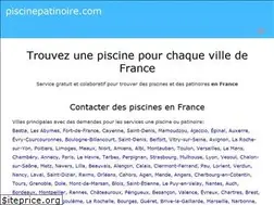 Sites similar to piscinepatinoire.com