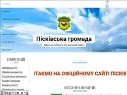 Sites similar to piskivska-gromada.gov.ua