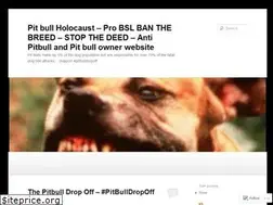 Sites similar to pitbullholocaust.wordpress.com