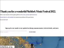 Sites similar to pitchforkmusicfestival.com
