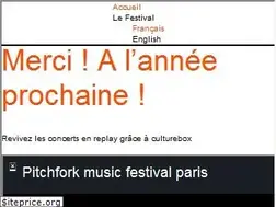 Sites similar to pitchforkmusicfestival.fr