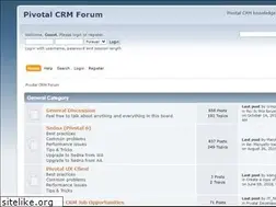 Sites similar to pivotalcrmforum.com