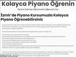 Sites similar to piyanokursuizmir.net