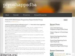 Sites similar to piyushappsdba.wordpress.com