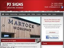 Sites similar to pjsigns.co.uk