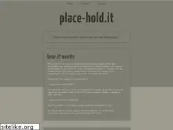Sites similar to place-hold.it