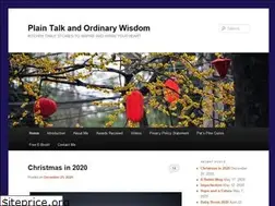 Sites similar to plaintalkandordinarywisdom.com