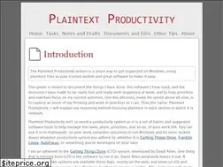 Sites similar to plaintext-productivity.net