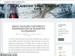 Sites similar to plaintifftriallawyertips.com