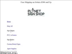 Sites similar to planetsignshop.com