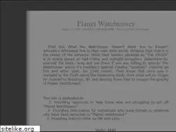 Sites similar to planetwatchtower.com