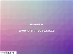 Sites similar to planmyday.co.za