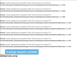 Sites similar to plantarfasciitissupport.net